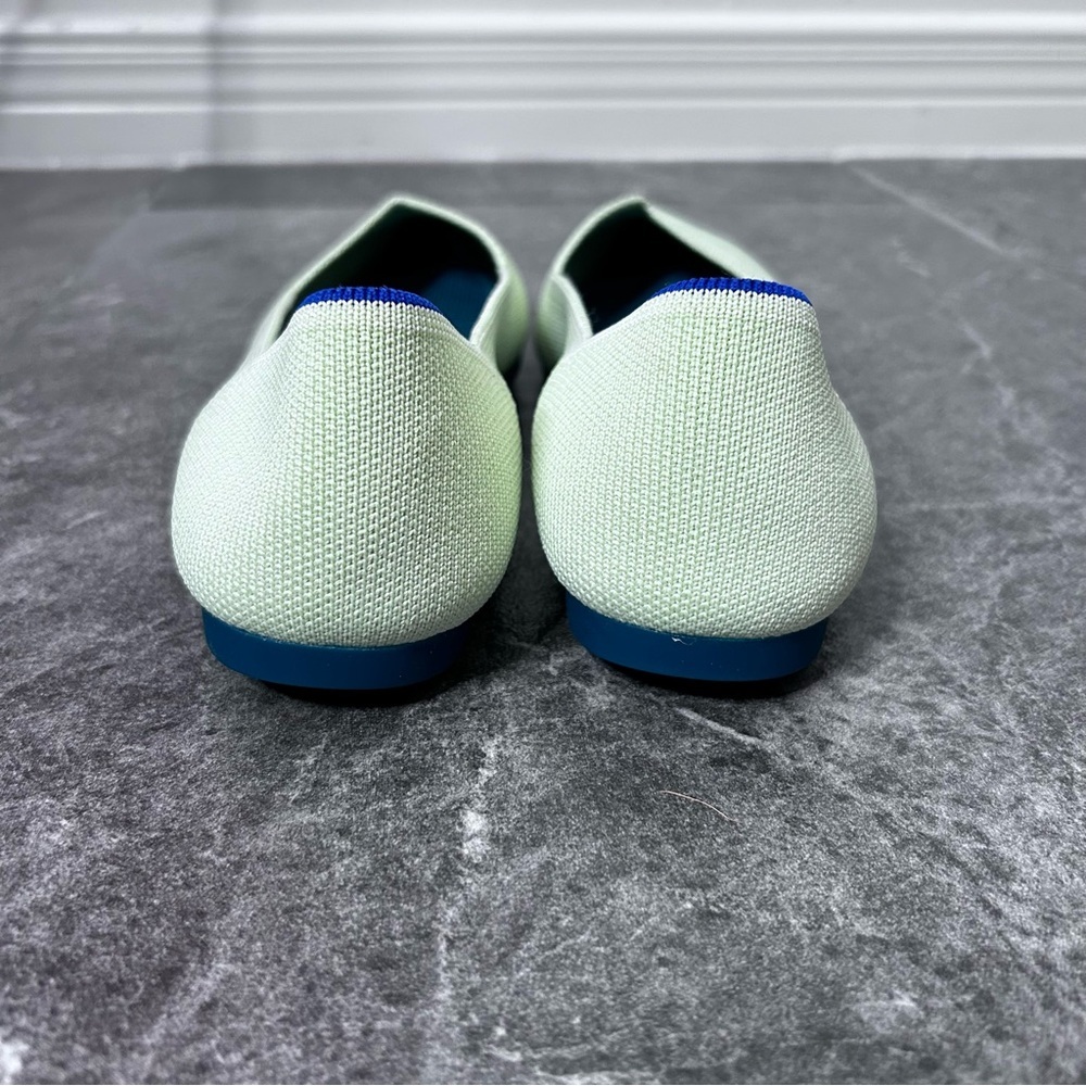 Rothy's The Point Sour Apple Green Flats Size W7.5 Office Travel - Picture 6 of 13